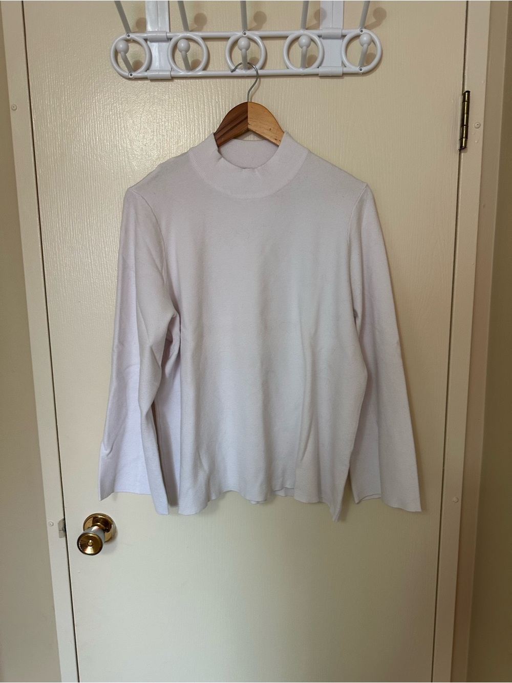 Classic light pink  Long-Sleeve Mock Neck Sweater